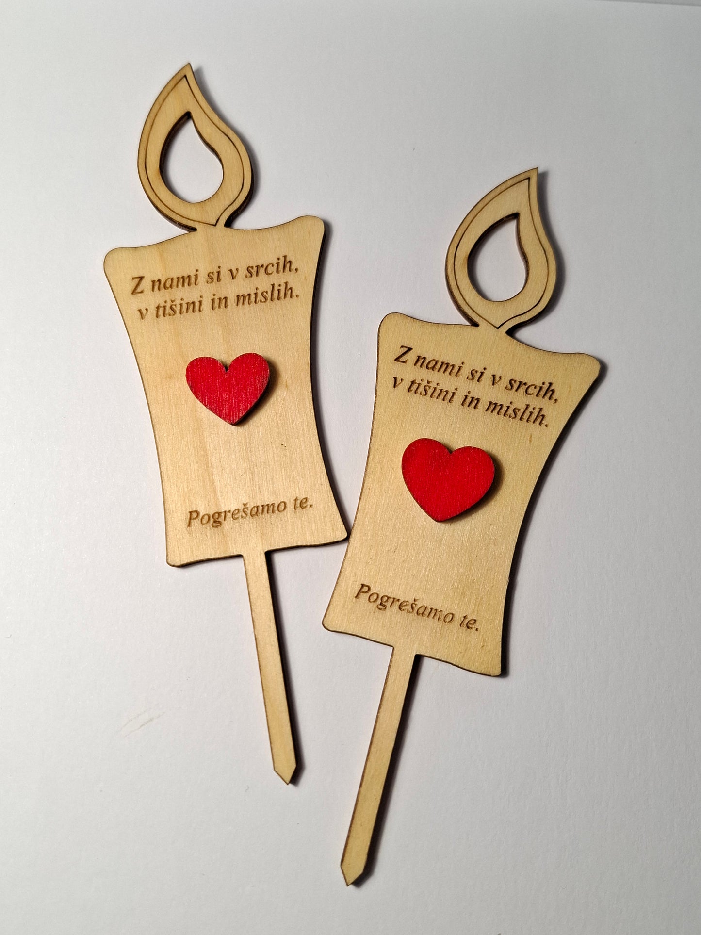 Lesena svečka na pik