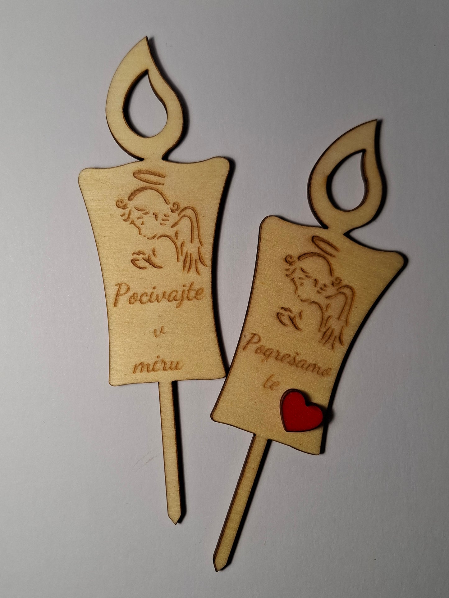 Lesena svečka na pik