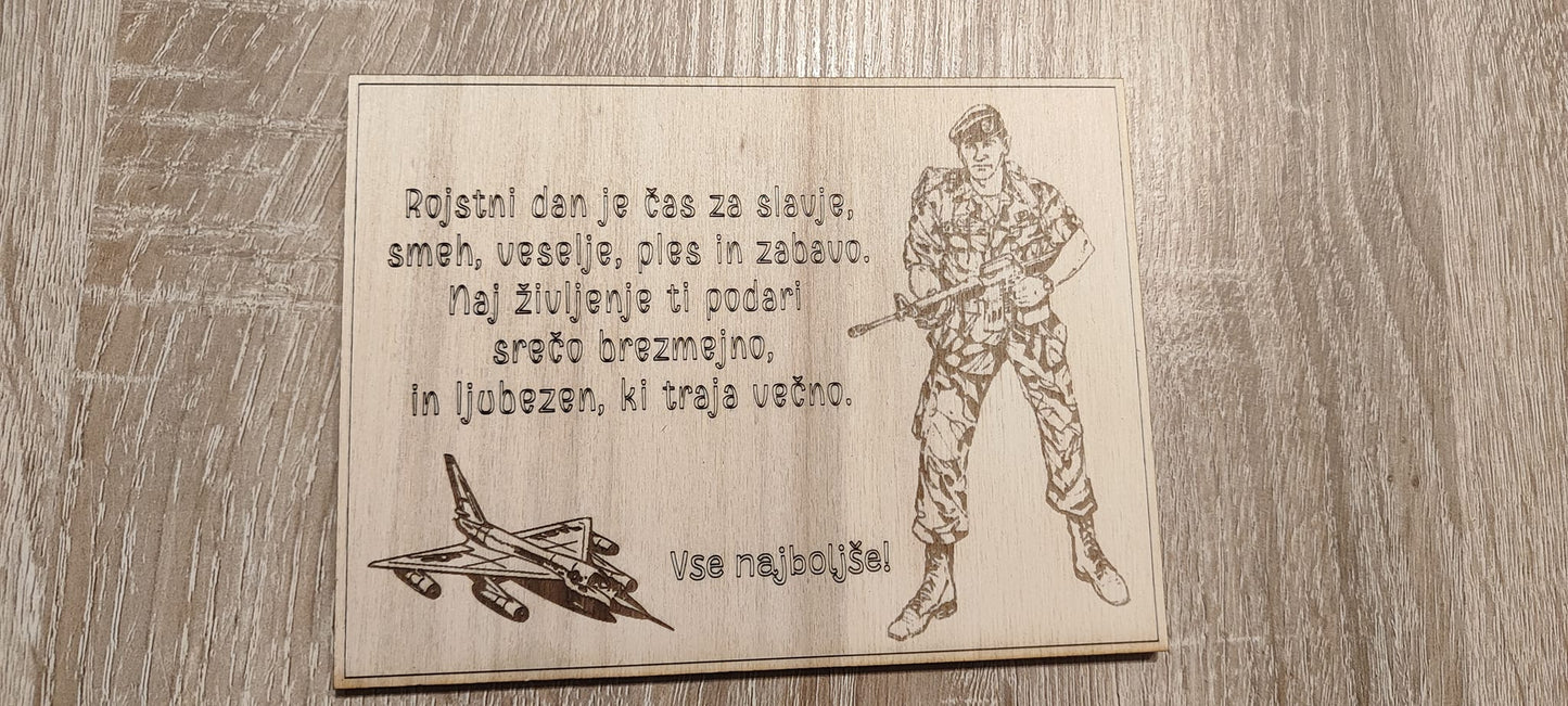 Lesena voščilnica- tematika