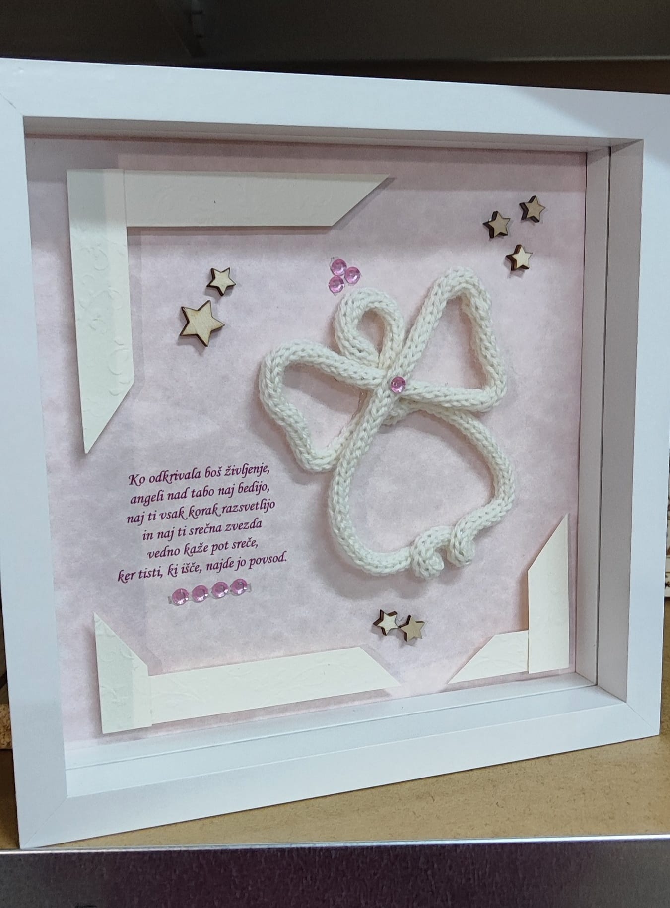 Okvir s posvetilom- angel