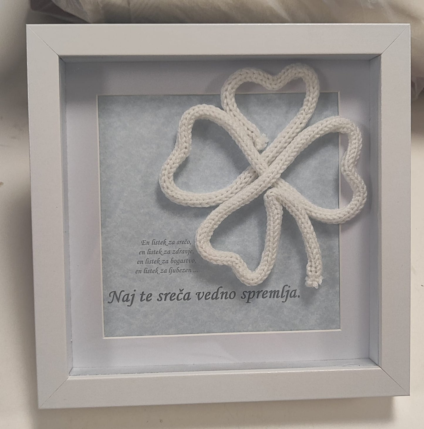 Okvir s posvetilom- deteljica