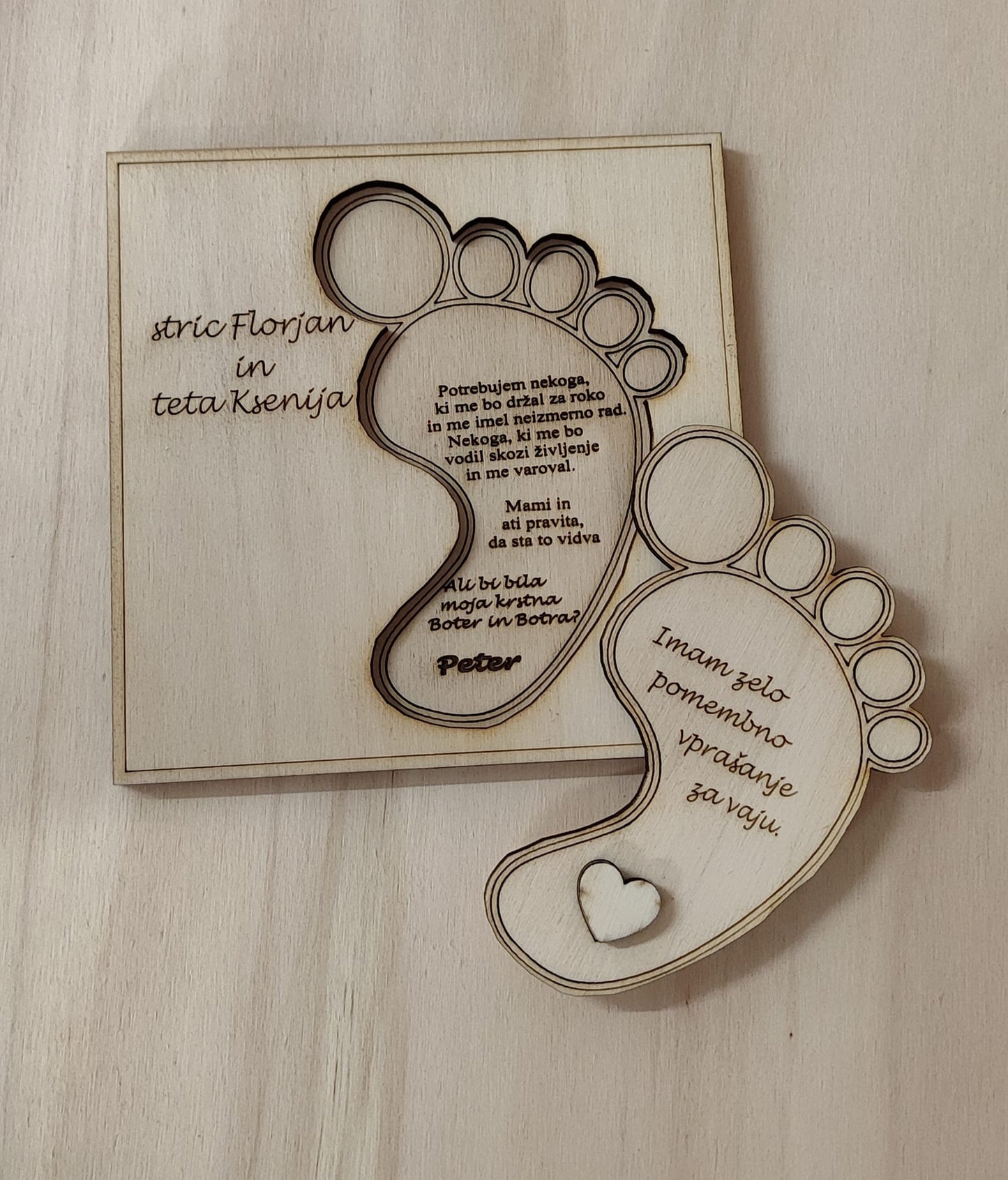 Voščilnica- nogice