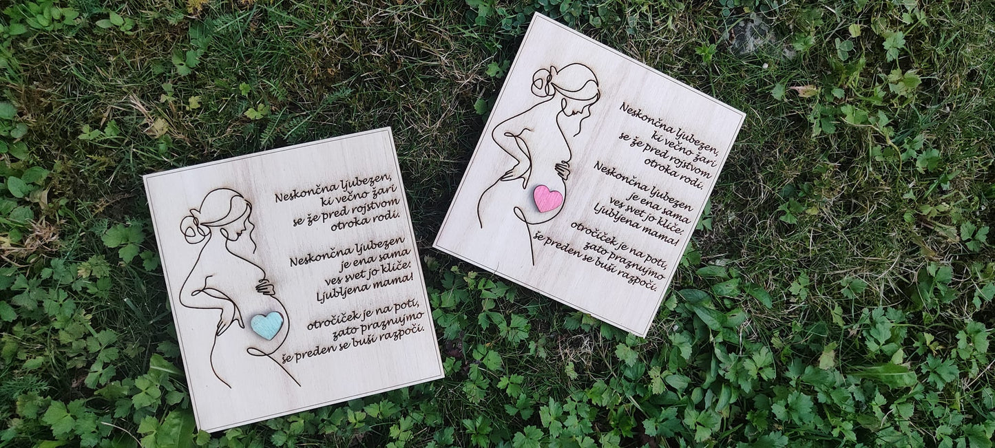Voščilnica- Baby shower