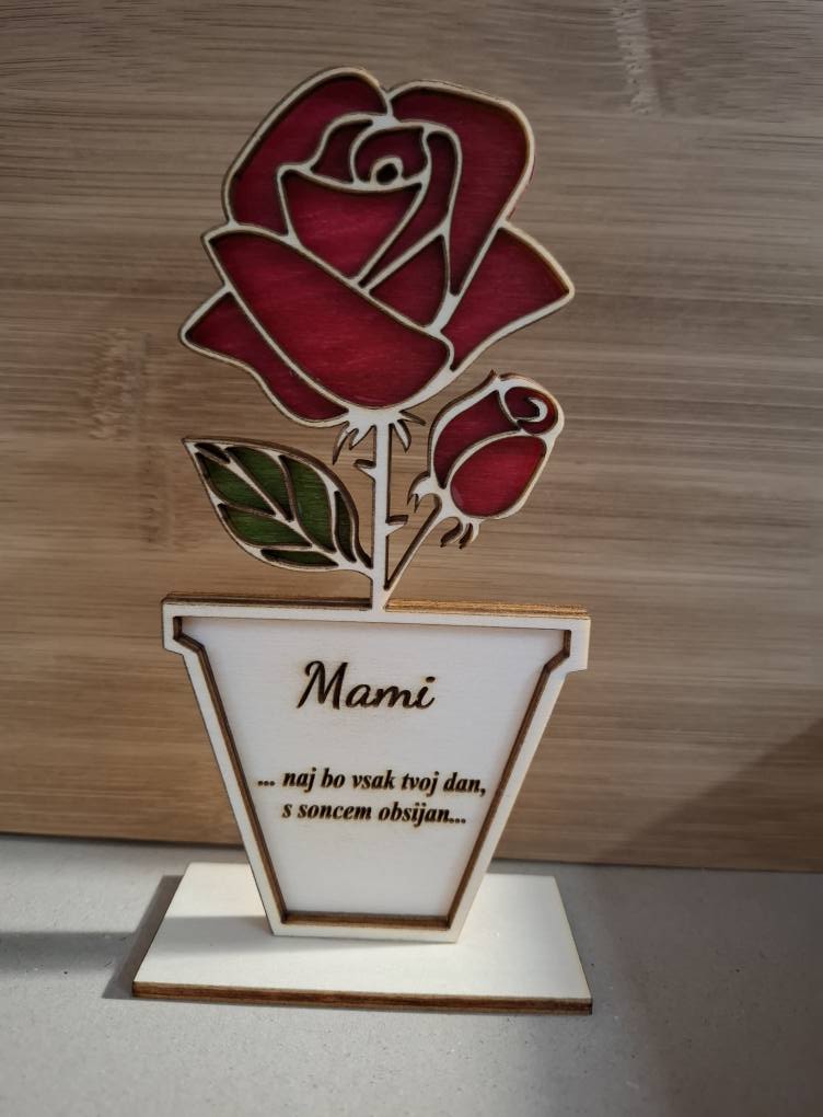 Lesena vrtnica na podstavku