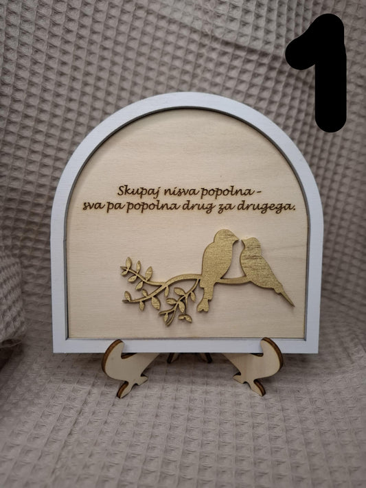 okvir z mislijo- poroka