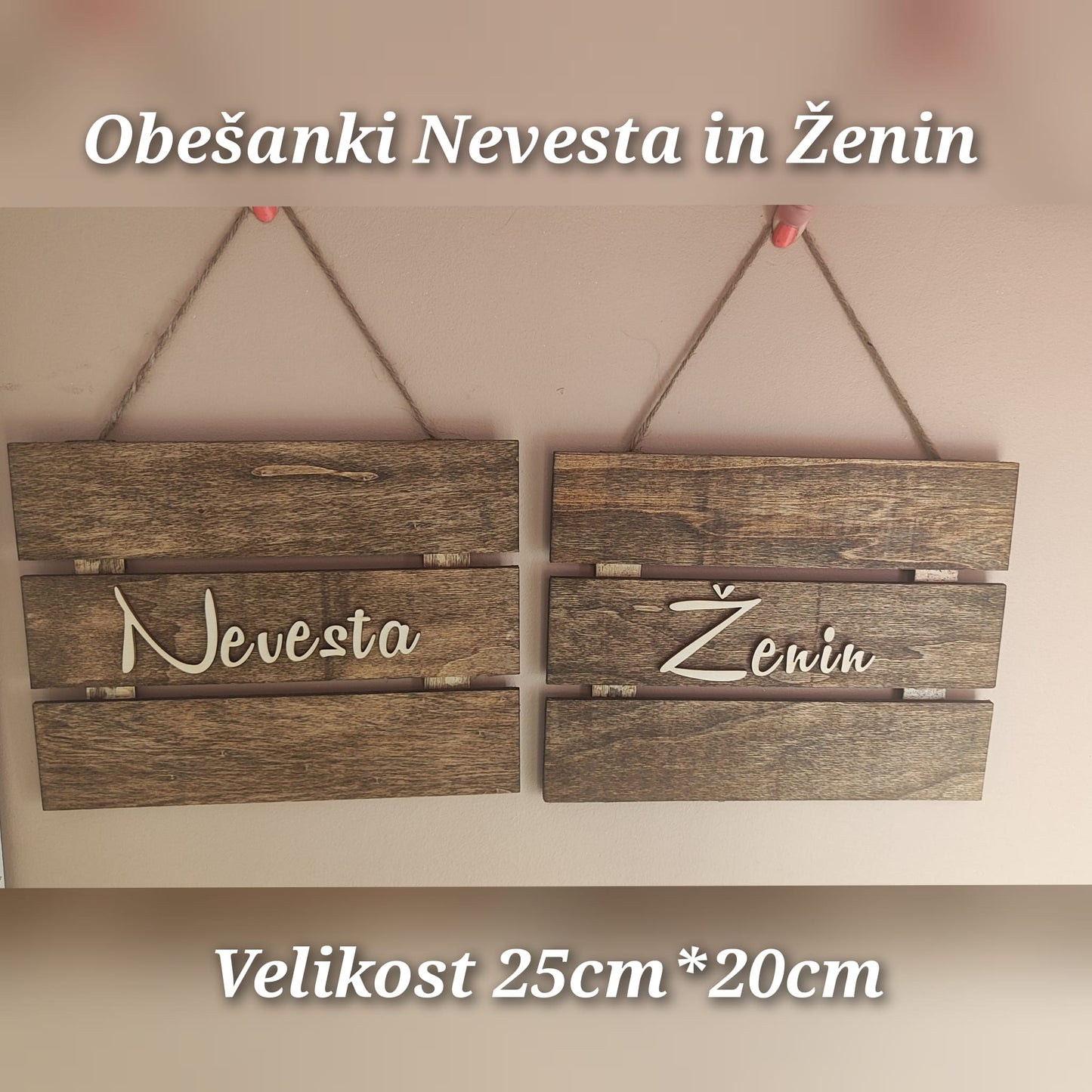 Obešanki Nevesta in ženin