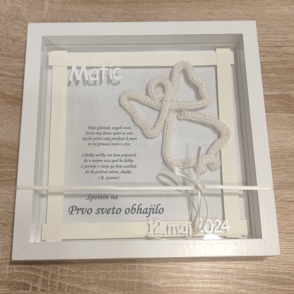Okvir s posvetilom- deteljica