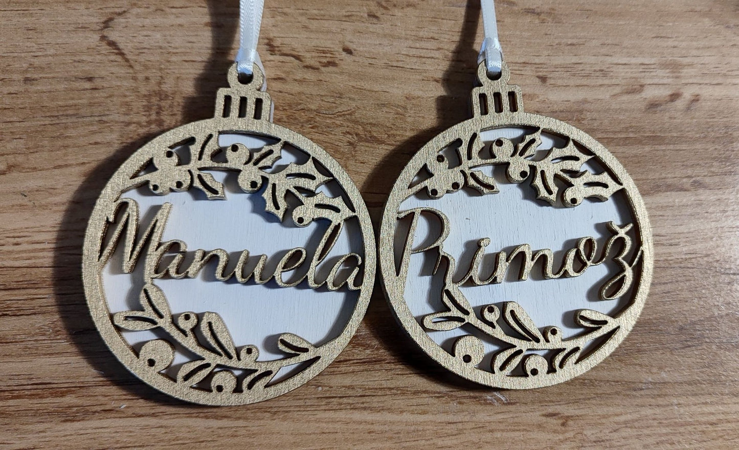 božični obesek z imenom