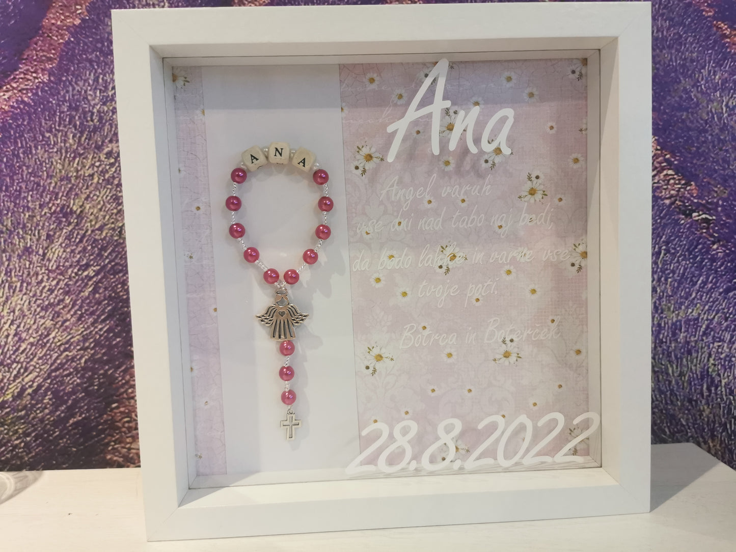 Okvir s posvetilom- krst