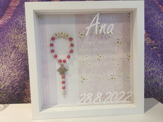 Okvir s posvetilom- krst